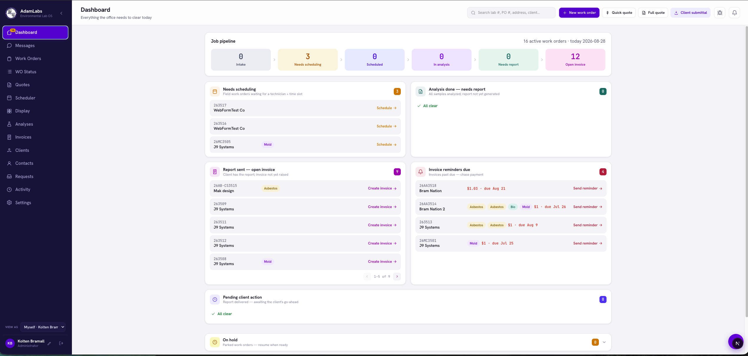 Adam Labs preview